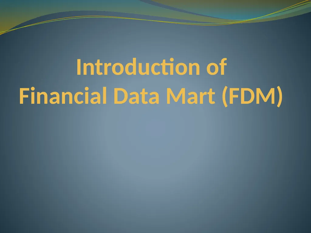 BUDGET AND FINANCIAL REPORTING FOR THE ENTERPRISE - slide 13 of 33