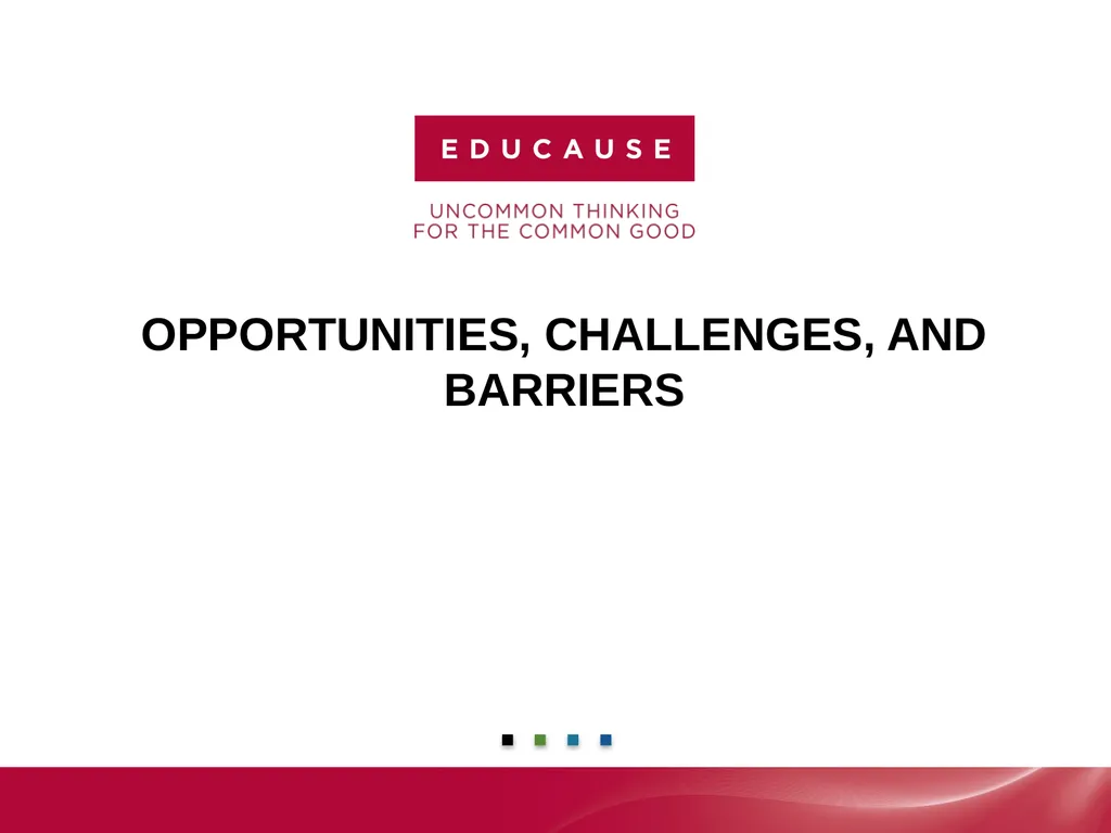 Analytics in Higher EDUCATION: Progress and - slide 14 of 28