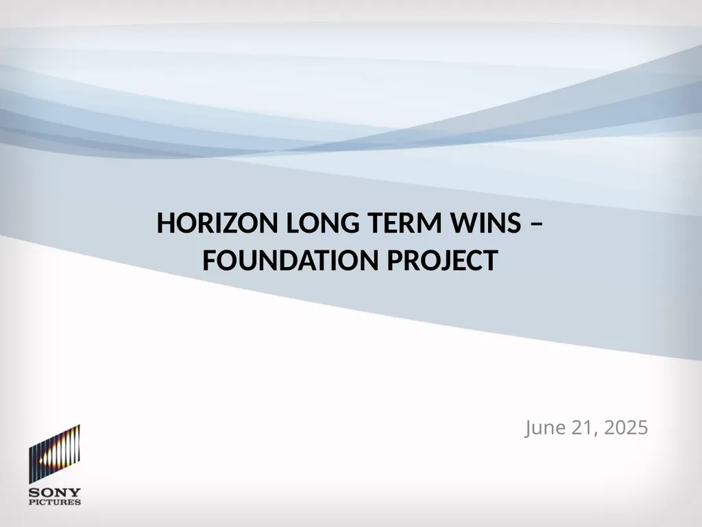 Horizon Long Term wins – Foundation project 26 - slide 1 of 12