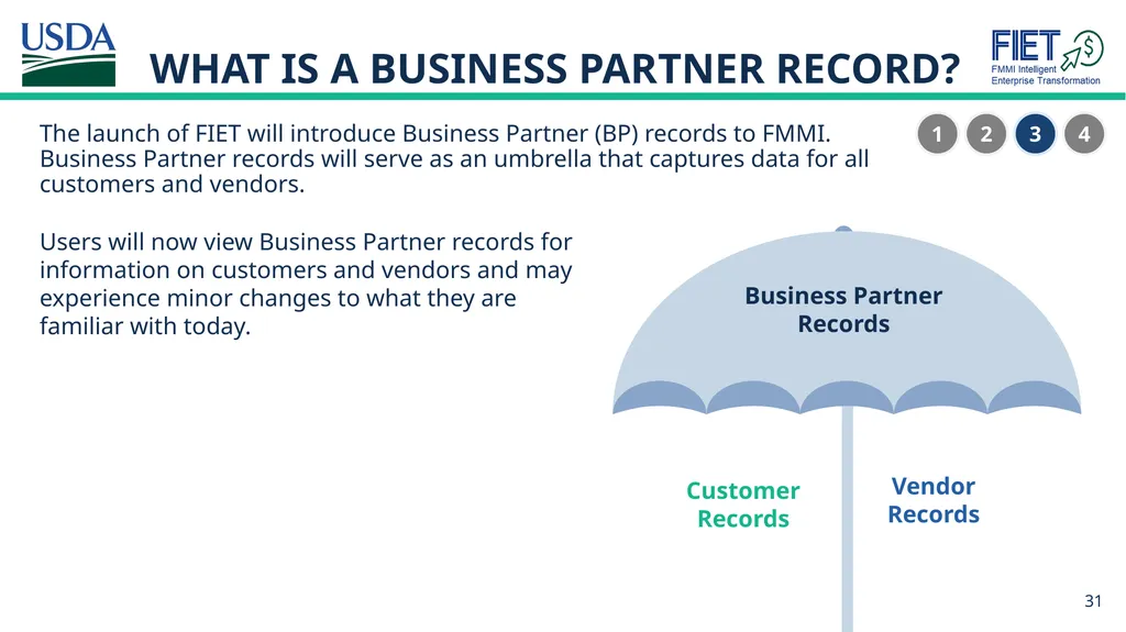 What’s Changing Guide for FMMI Agency End Users - slide 31 of 41