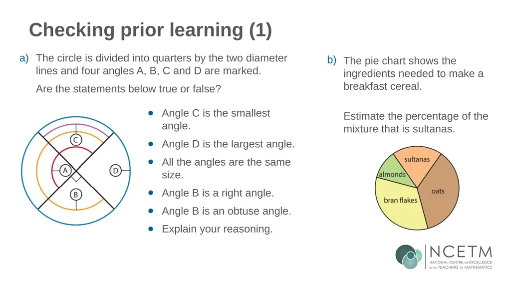 Constructing pie charts from different data - slide 10 of 34