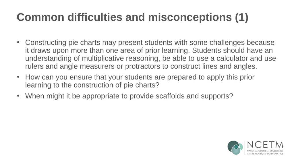 Constructing pie charts from different data - slide 13 of 34
