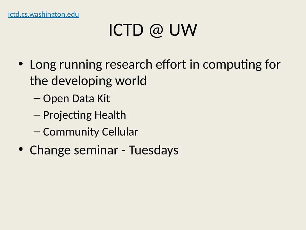 CSE 490D, Winter 2016 Readings in Digital - slide 5 of 10