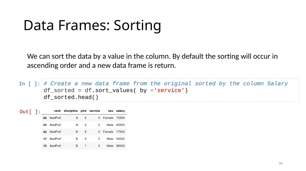 Python for Data Analysis Research Computing - slide 36 of 47