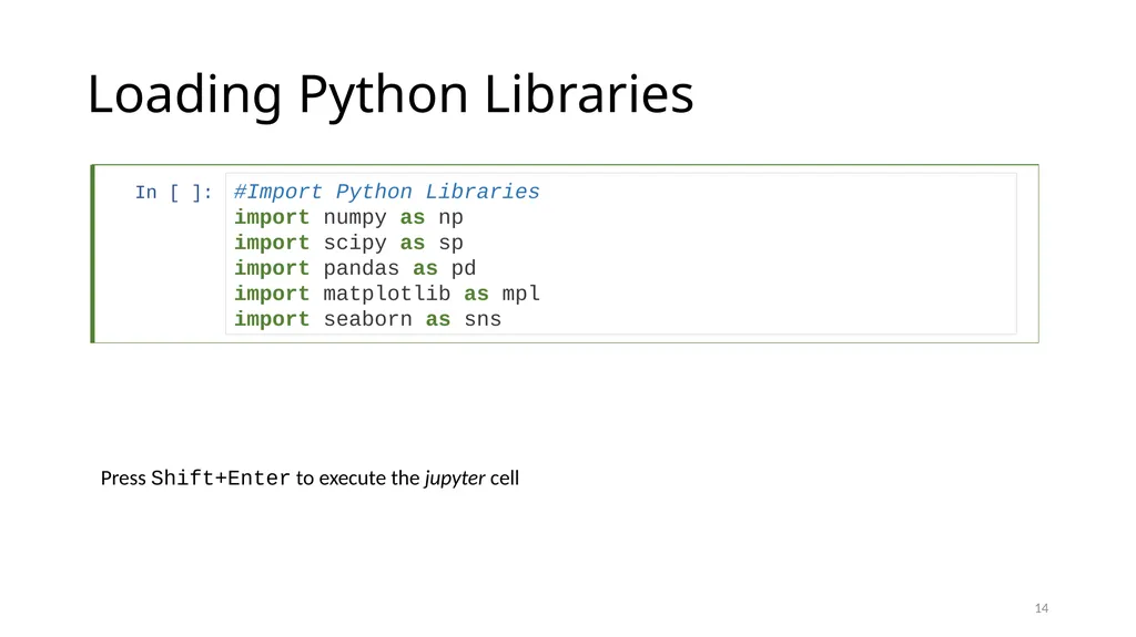 Python for Data Analysis Research Computing - slide 14 of 47