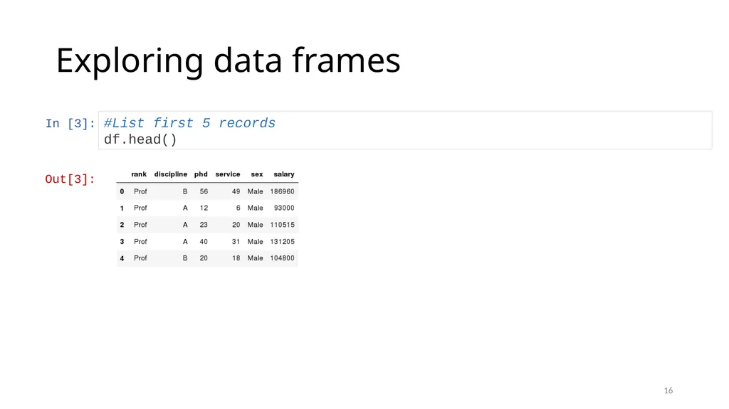 Python for Data Analysis Research Computing - slide 16 of 47