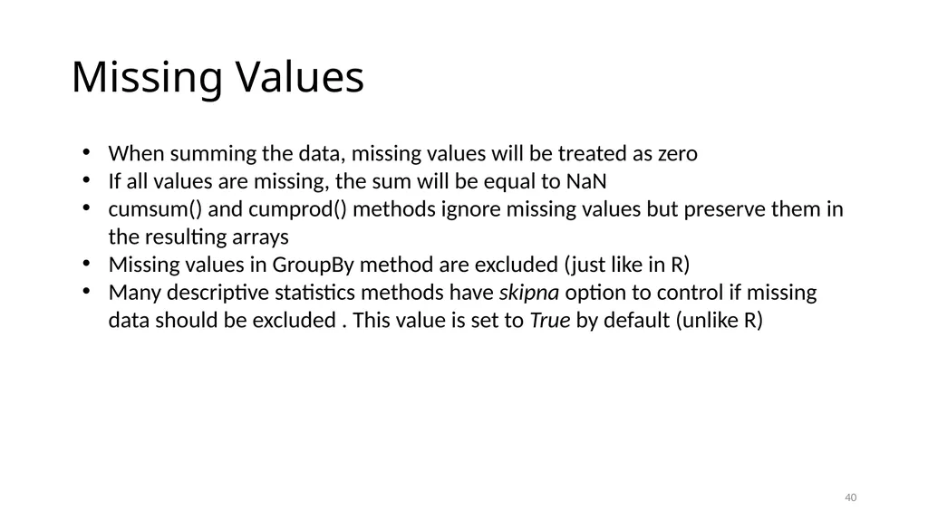 Python for Data Analysis Research Computing - slide 40 of 47
