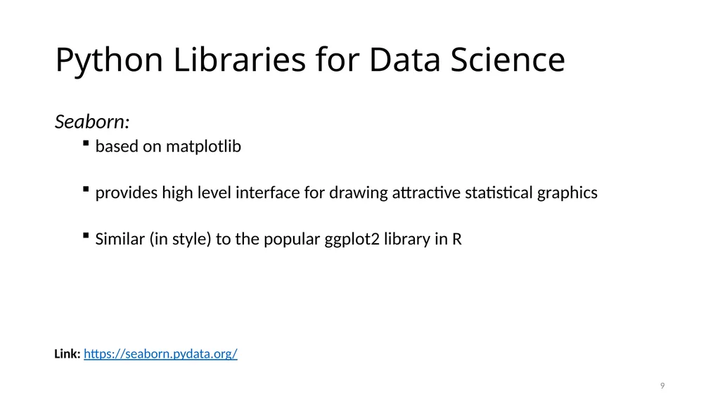 Python for Data Analysis Research Computing - slide 9 of 47