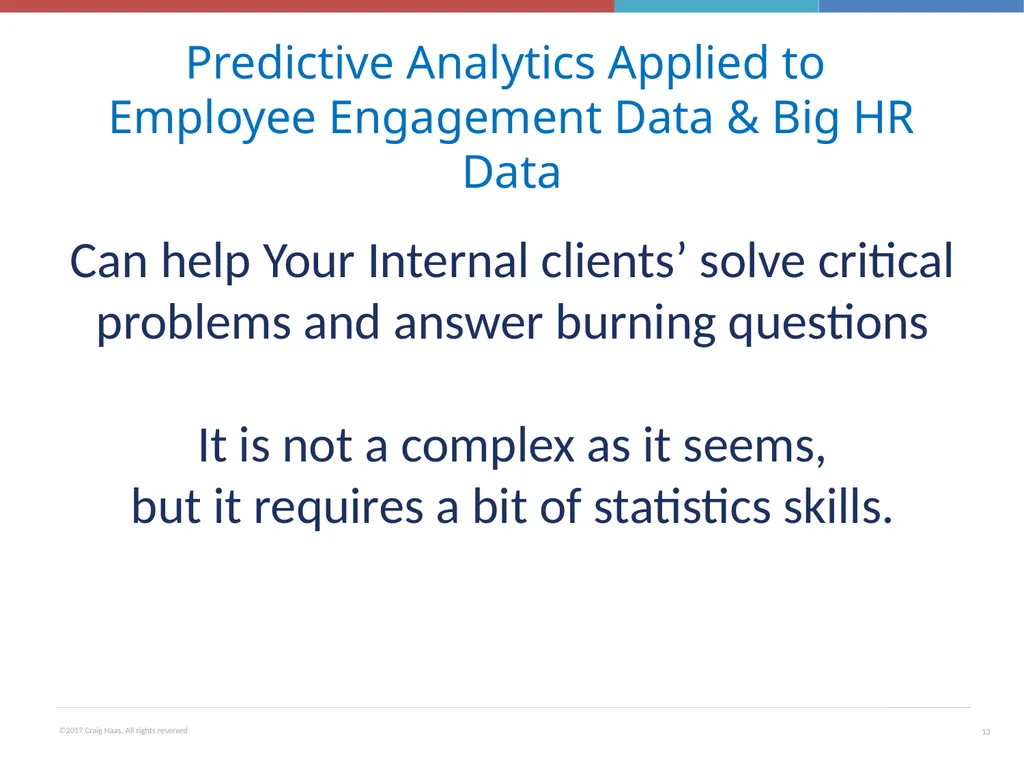 Employee Engagement, HR Metrics & Analytics Talent - slide 13 of 37
