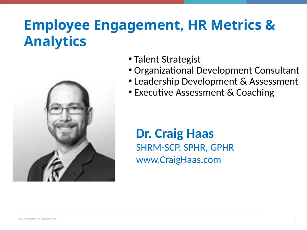 Employee Engagement, HR Metrics & Analytics Talent - slide 1 of 37