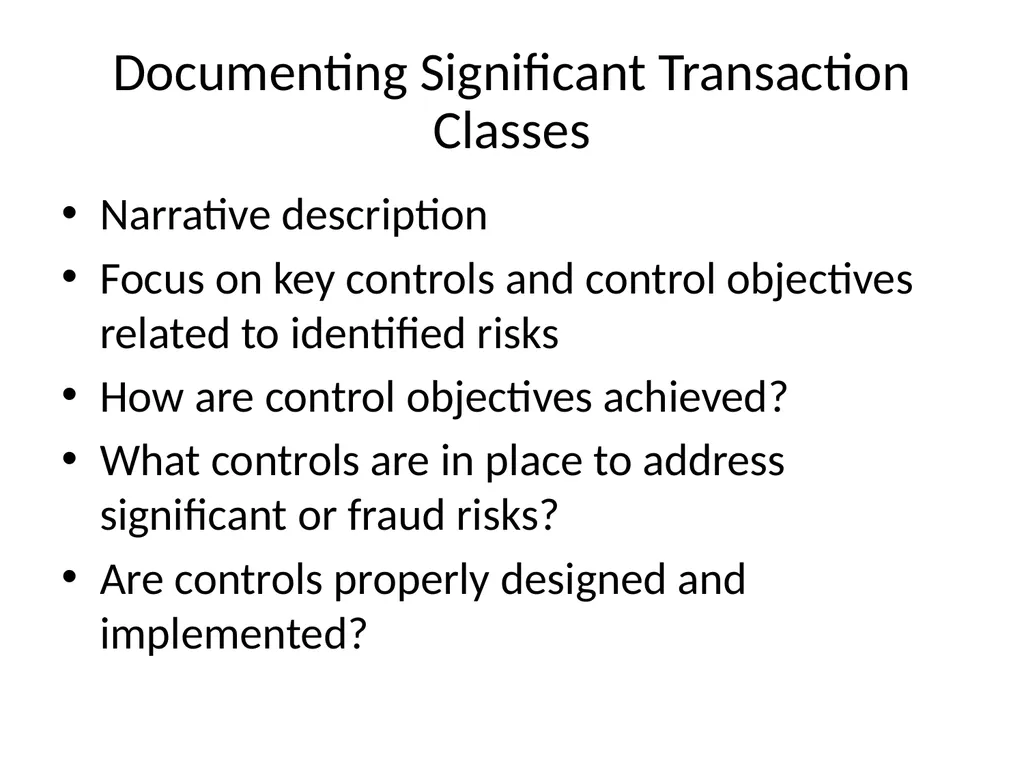 Understanding Audit Risk Assessment Objectives of - slide 36 of 61