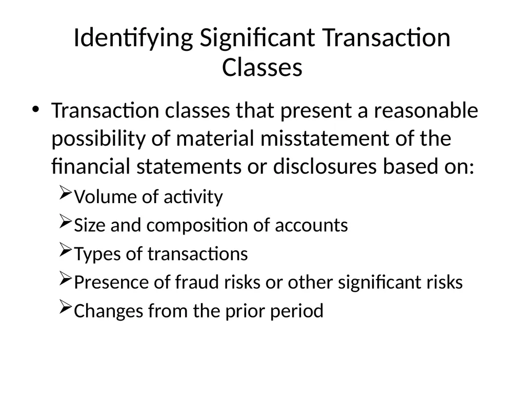 Understanding Audit Risk Assessment Objectives of - slide 33 of 61