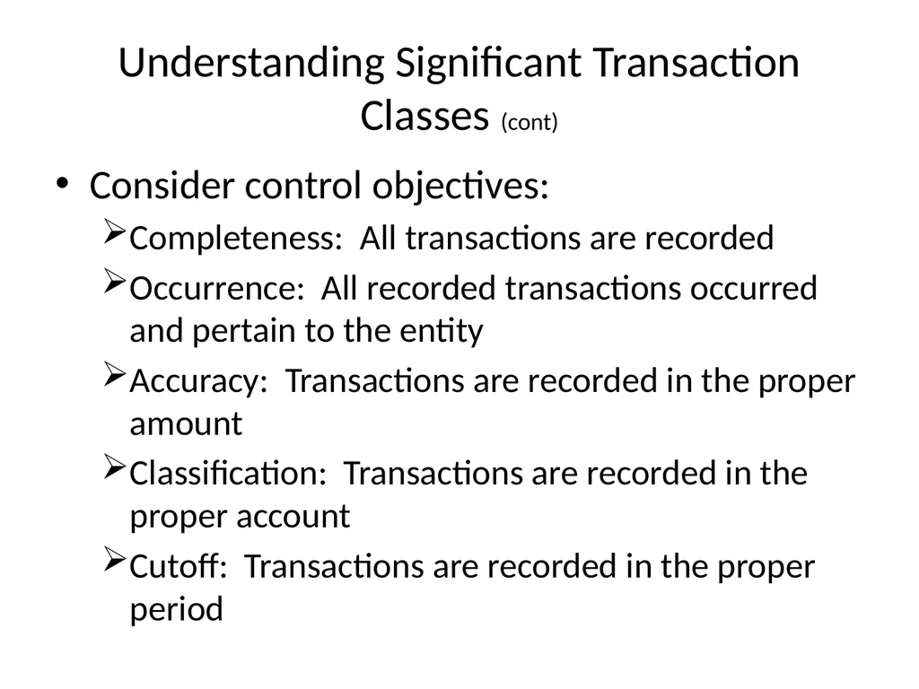 Understanding Audit Risk Assessment Objectives of - slide 35 of 61