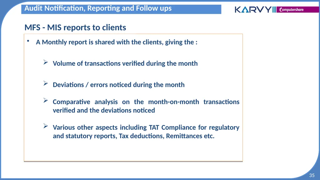 Audit & Risk Presentation Overview of Risk - slide 35 of 37