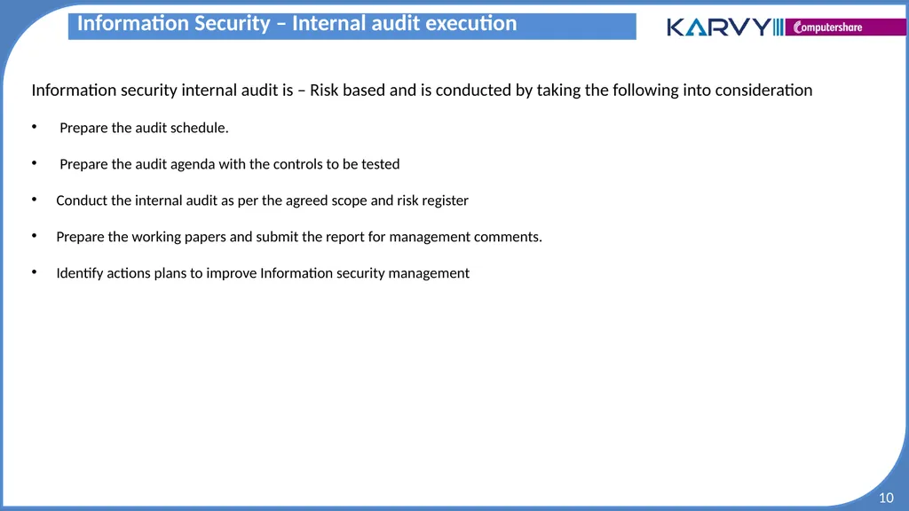 Audit & Risk Presentation Overview of Risk - slide 10 of 37