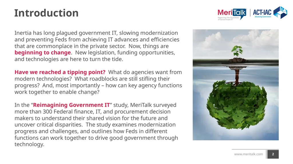 Reimagining Government IT: An exploration of - slide 2 of 24