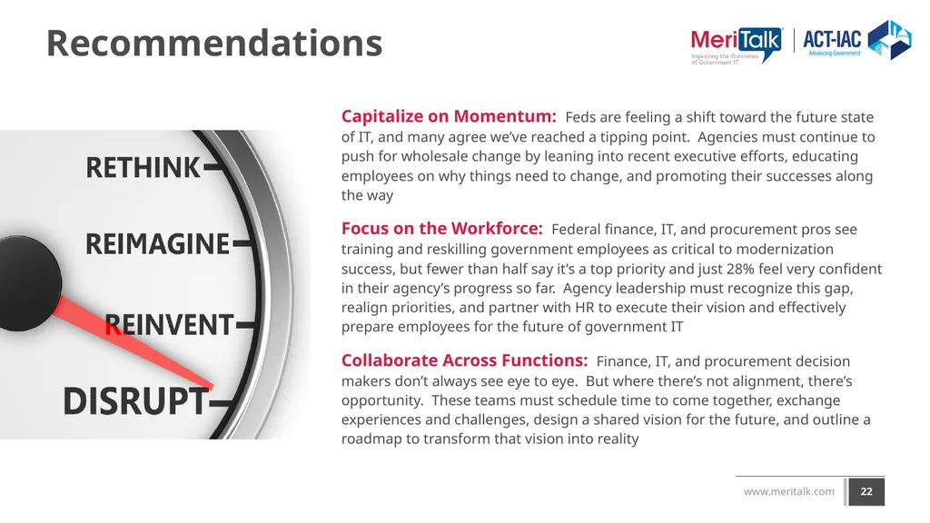 Reimagining Government IT: An exploration of - slide 22 of 24