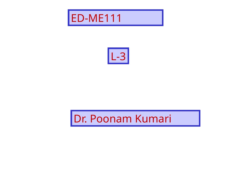 L-3 ED-ME111 Dr. Poonam Kumari SCALES It is not