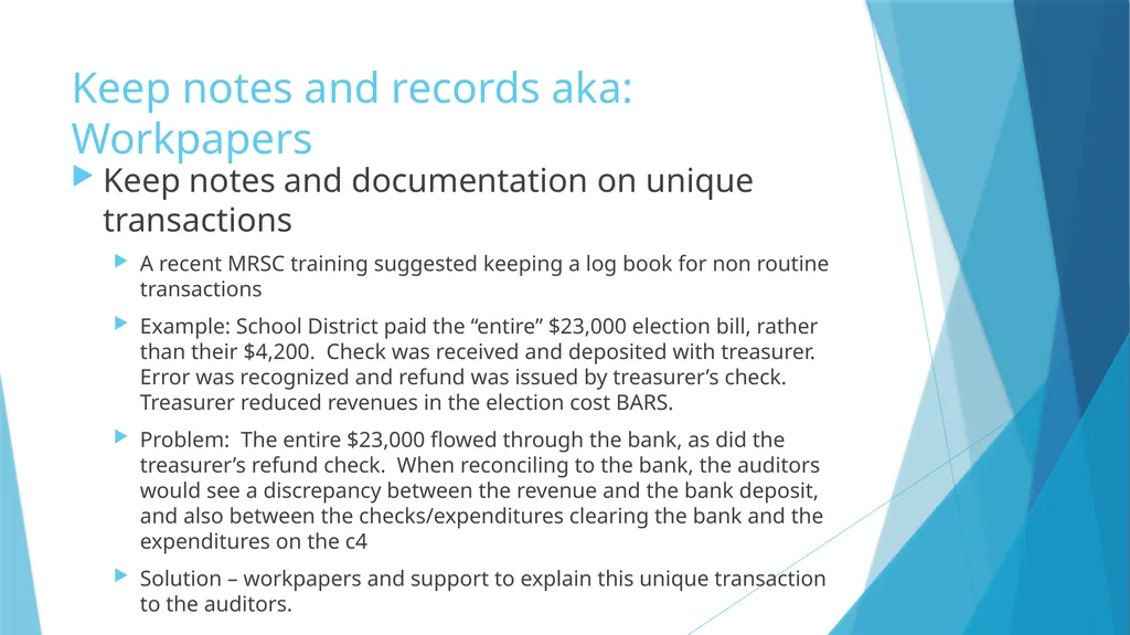 Annual Report and Audit Preparation There are no - slide 8 of 25