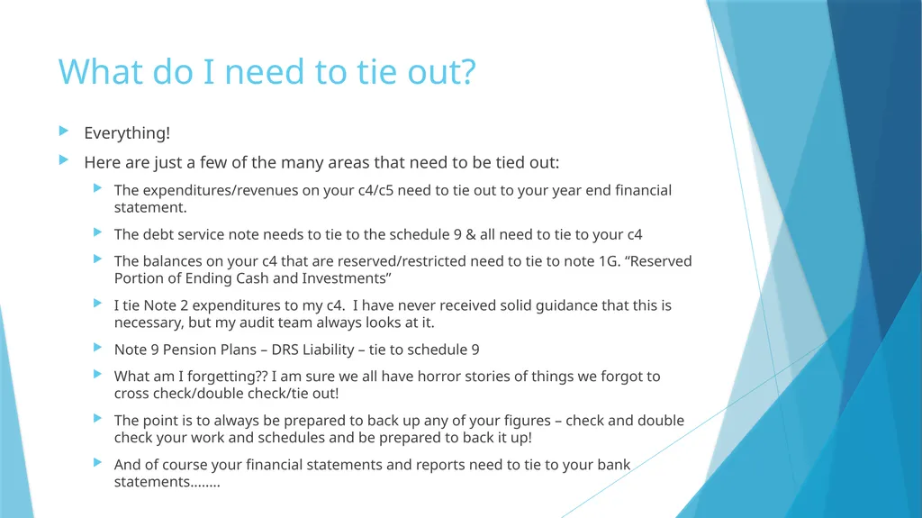 Annual Report and Audit Preparation There are no - slide 16 of 25