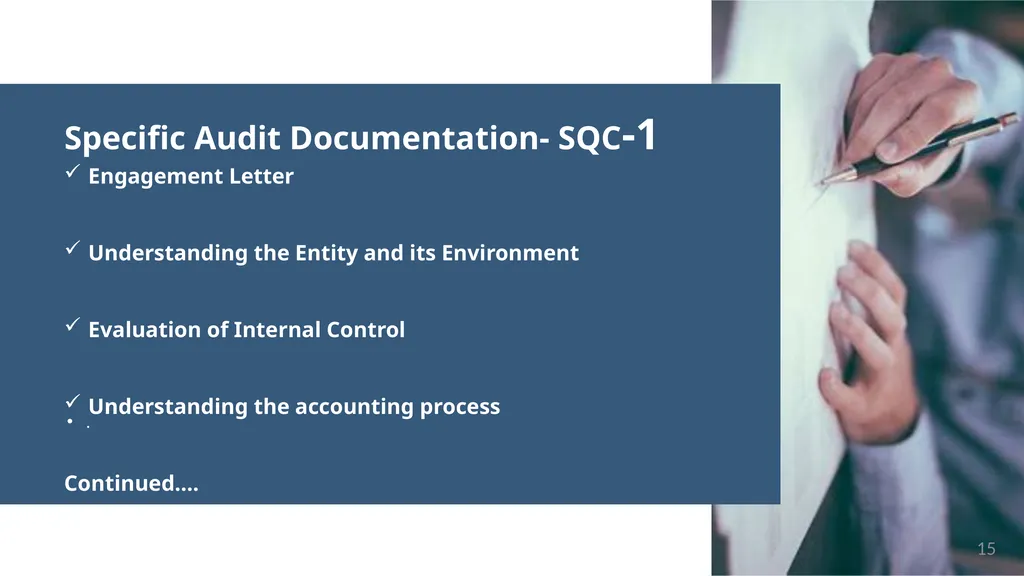 “No Documentation = No Work Done” Audit - slide 15 of 43