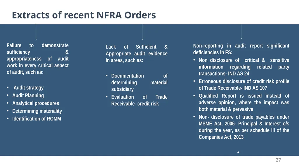 “No Documentation = No Work Done” Audit - slide 27 of 43