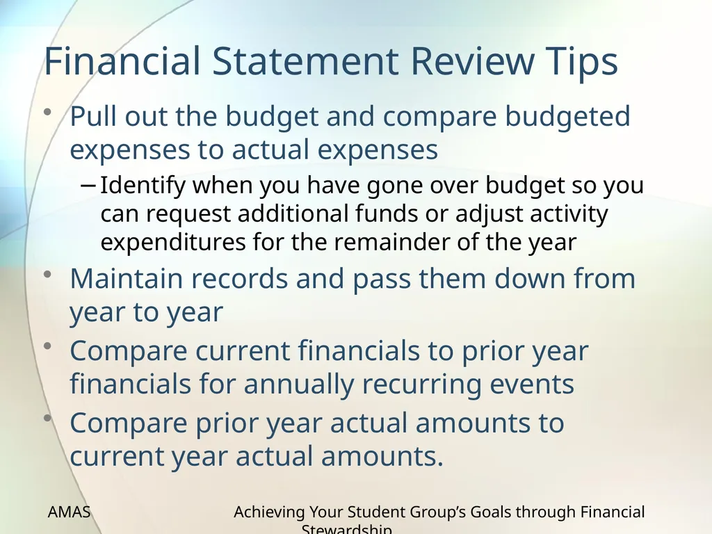 Achieving Your Student Group’s Goals through - slide 20 of 36