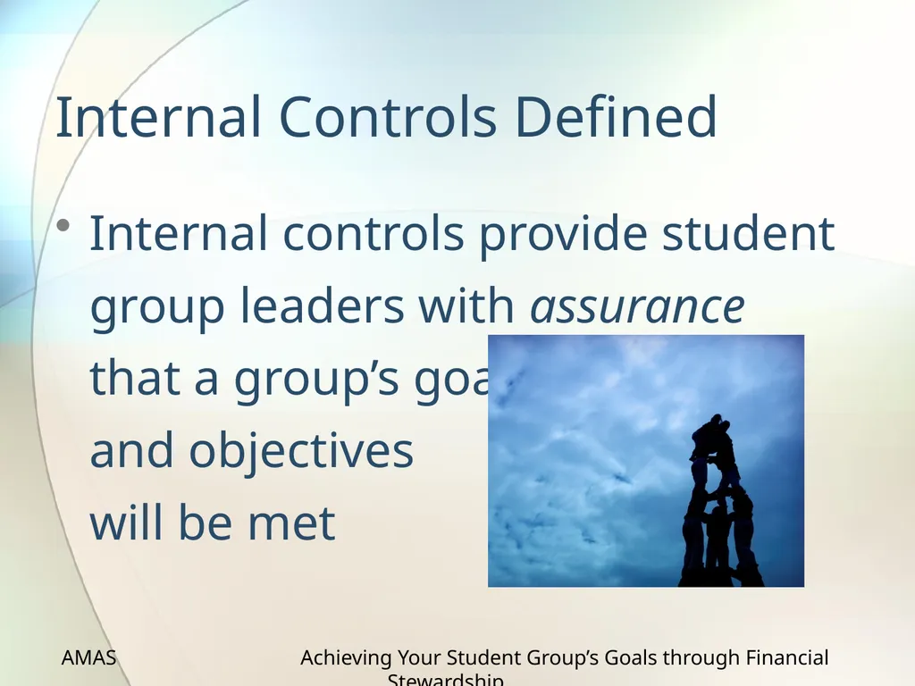Achieving Your Student Group’s Goals through - slide 8 of 36