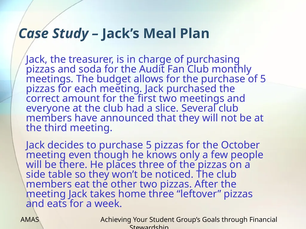 Achieving Your Student Group’s Goals through - slide 24 of 36