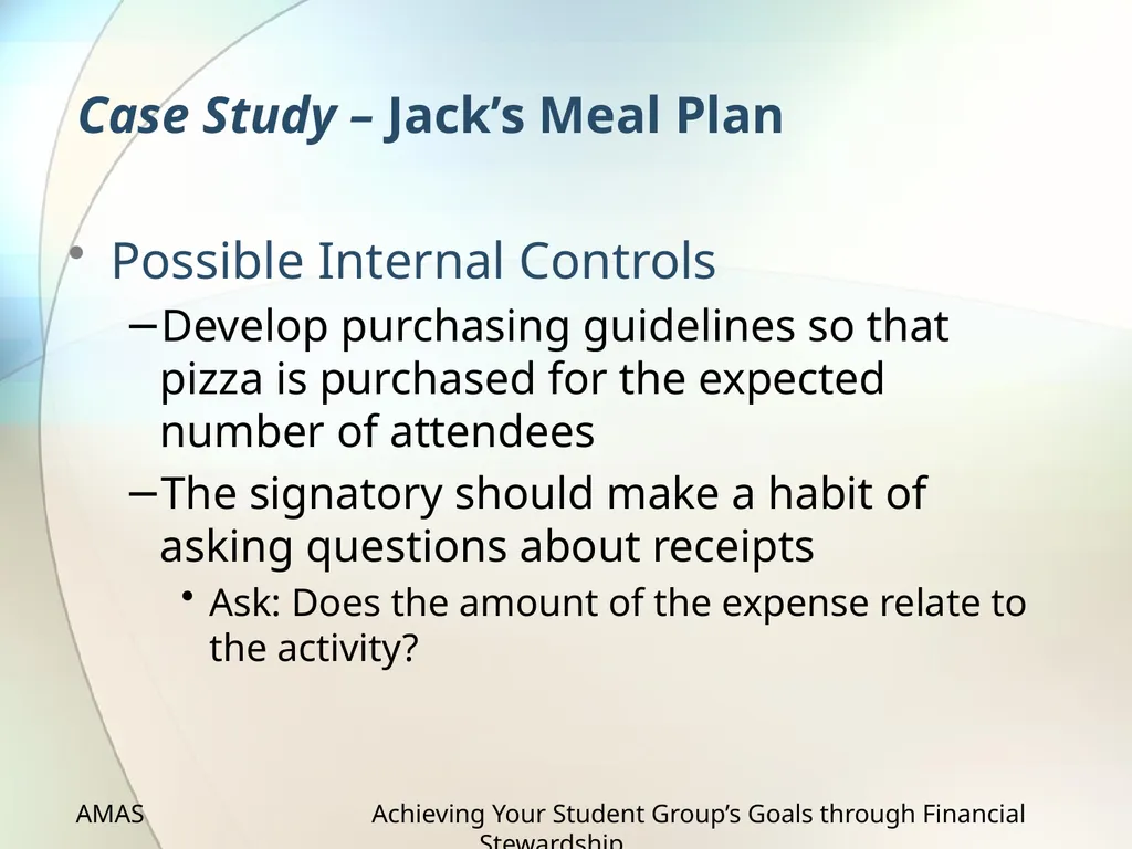 Achieving Your Student Group’s Goals through - slide 27 of 36