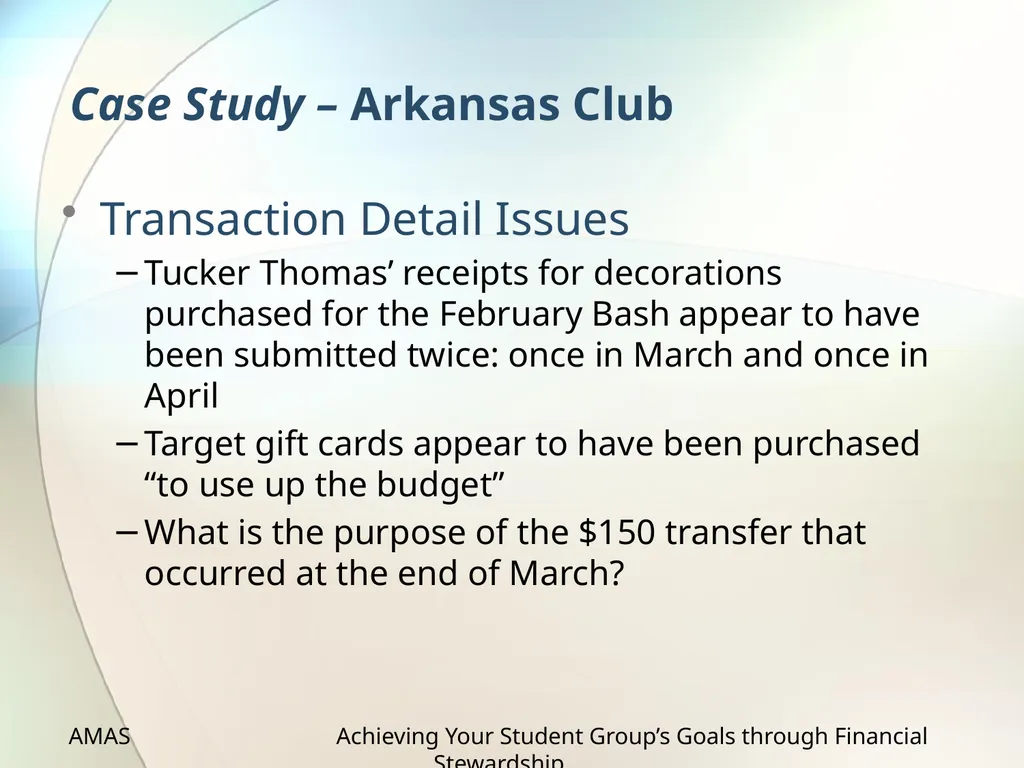Achieving Your Student Group’s Goals through - slide 30 of 36