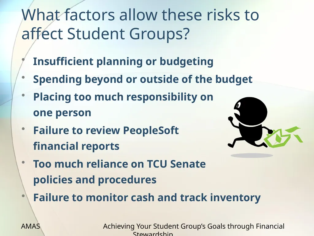 Achieving Your Student Group’s Goals through - slide 6 of 36
