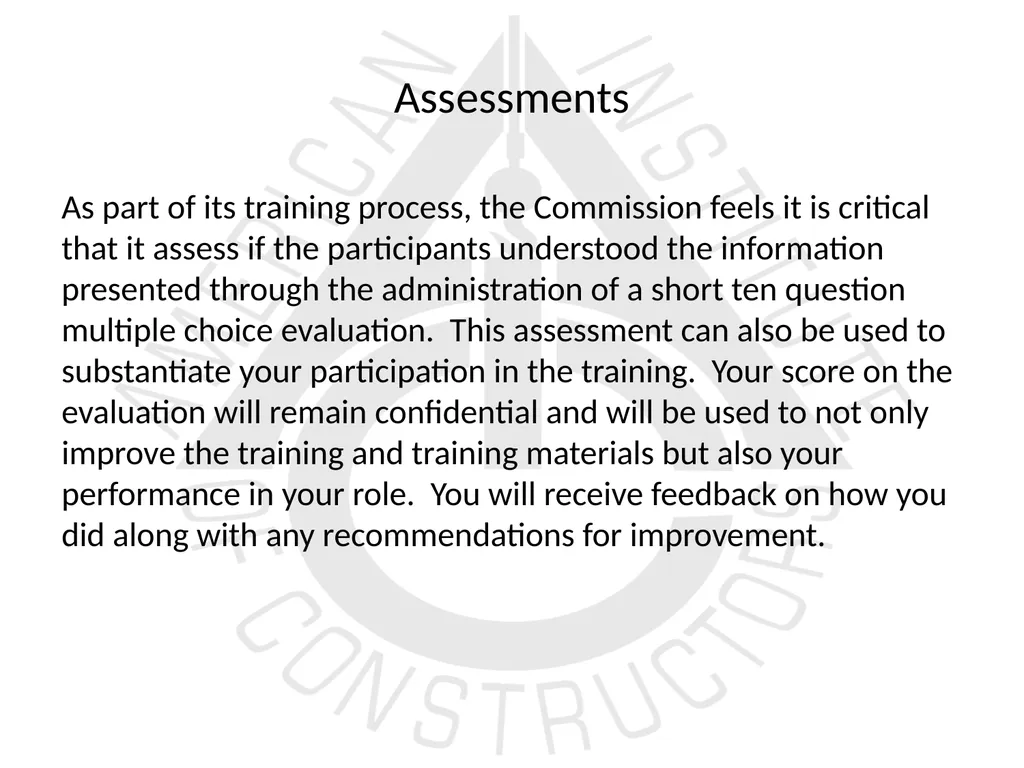 American Institute of Constructors Constructor - slide 33 of 35