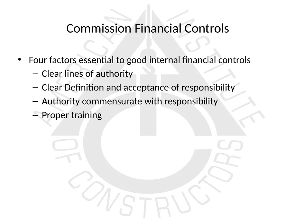 American Institute of Constructors Constructor - slide 25 of 35