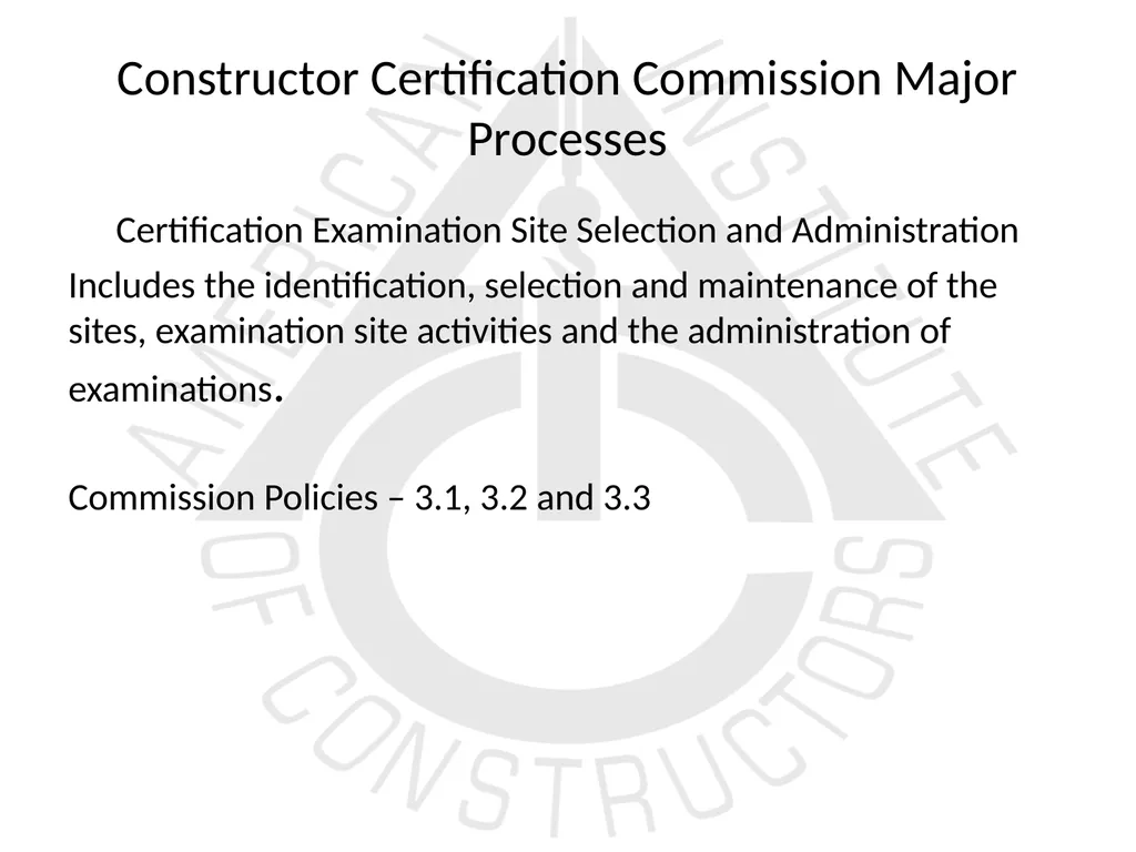 American Institute of Constructors Constructor - slide 14 of 35