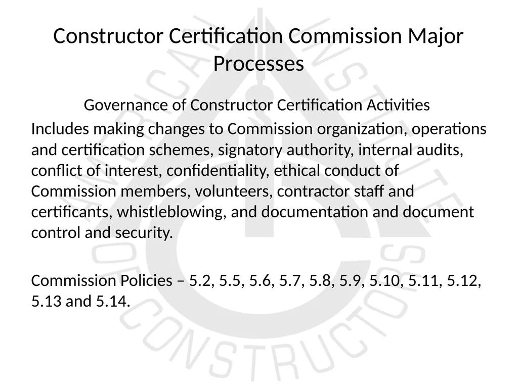 American Institute of Constructors Constructor - slide 17 of 35