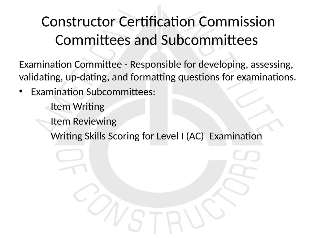 American Institute of Constructors Constructor - slide 8 of 35