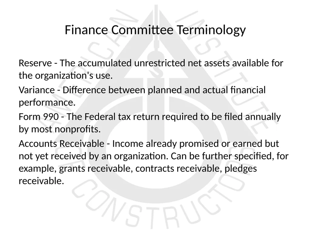 American Institute of Constructors Constructor - slide 29 of 35