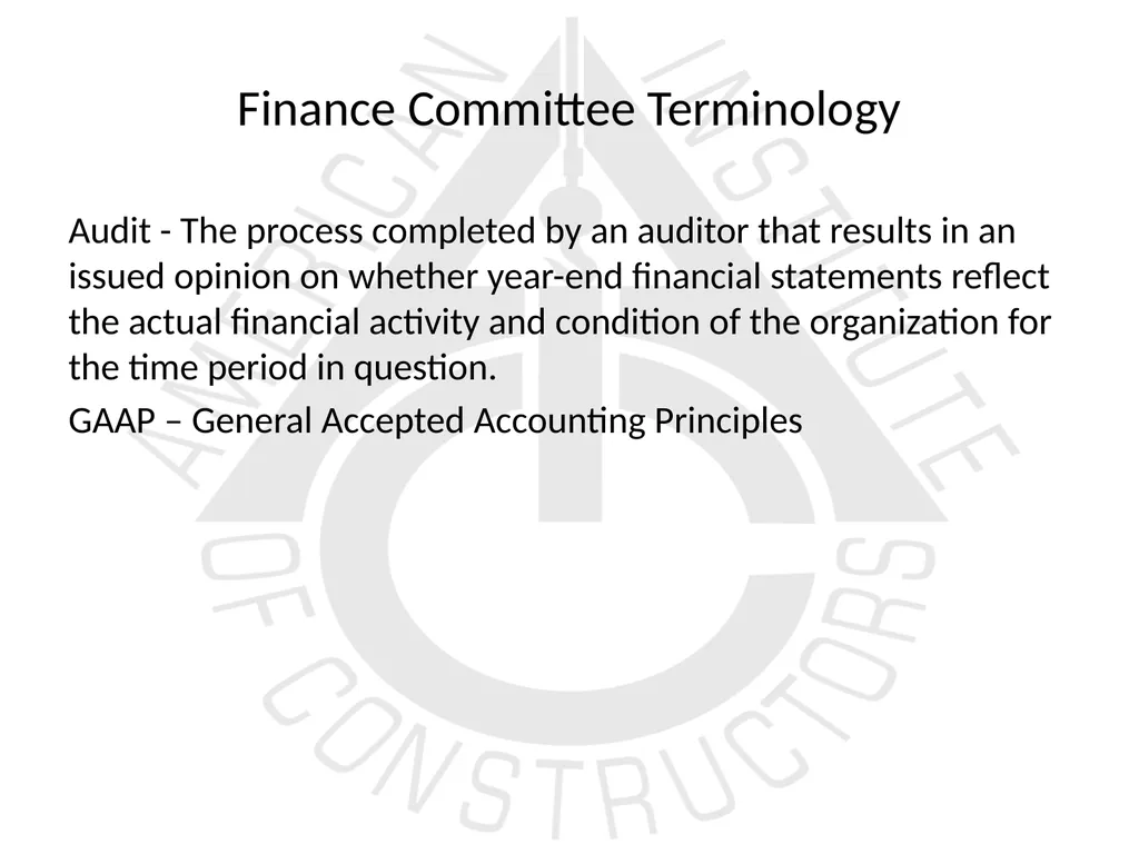 American Institute of Constructors Constructor - slide 30 of 35