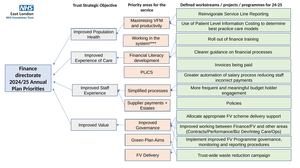 Finance directorate 2024/25 Annual Plan Priorities