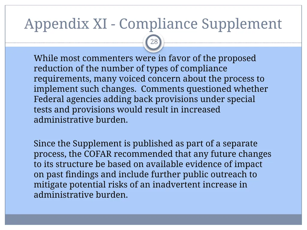 Uniform Administrative Requirements, Audit - slide 28 of 34