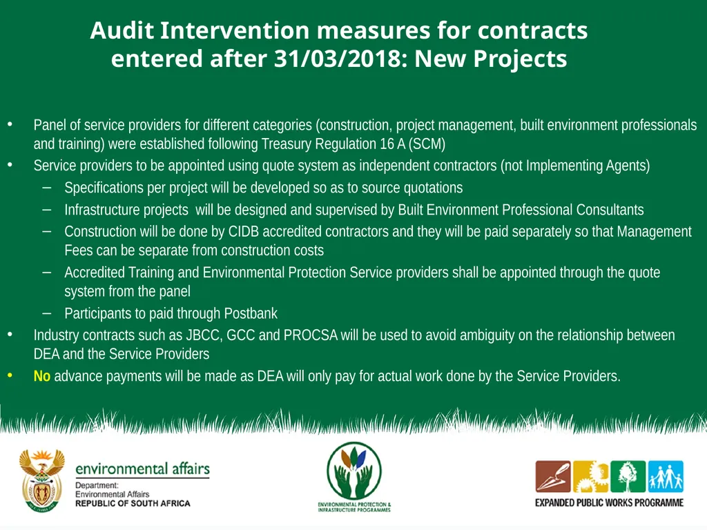 EPIP AUDIT INTERVENTION PLAN 2018/2019 OUTLINE OF - slide 7 of 10