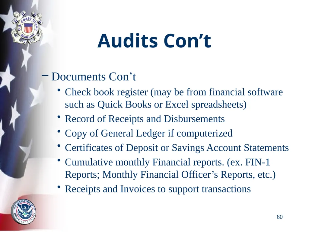 AUXILIARY FINANCIAL CONTROLS 2023 FALL DTRAIN 23 - slide 60 of 88