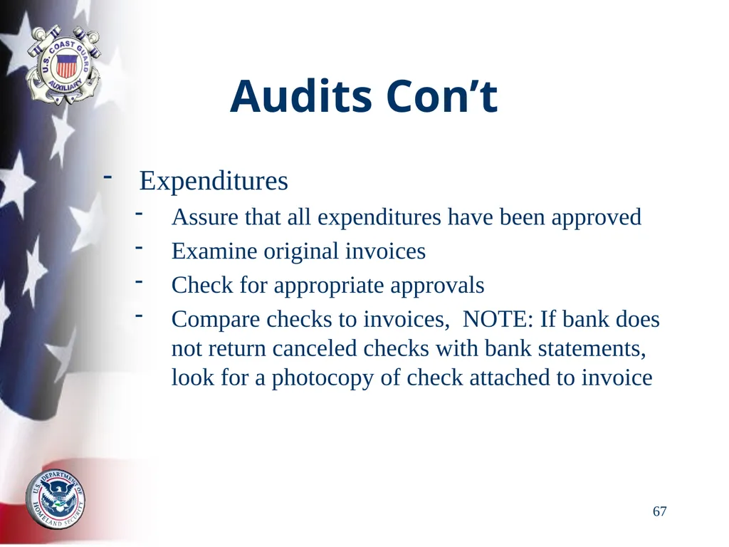 AUXILIARY FINANCIAL CONTROLS 2023 FALL DTRAIN 23 - slide 67 of 88