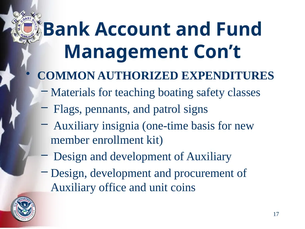 AUXILIARY FINANCIAL CONTROLS 2023 FALL DTRAIN 23 - slide 17 of 88