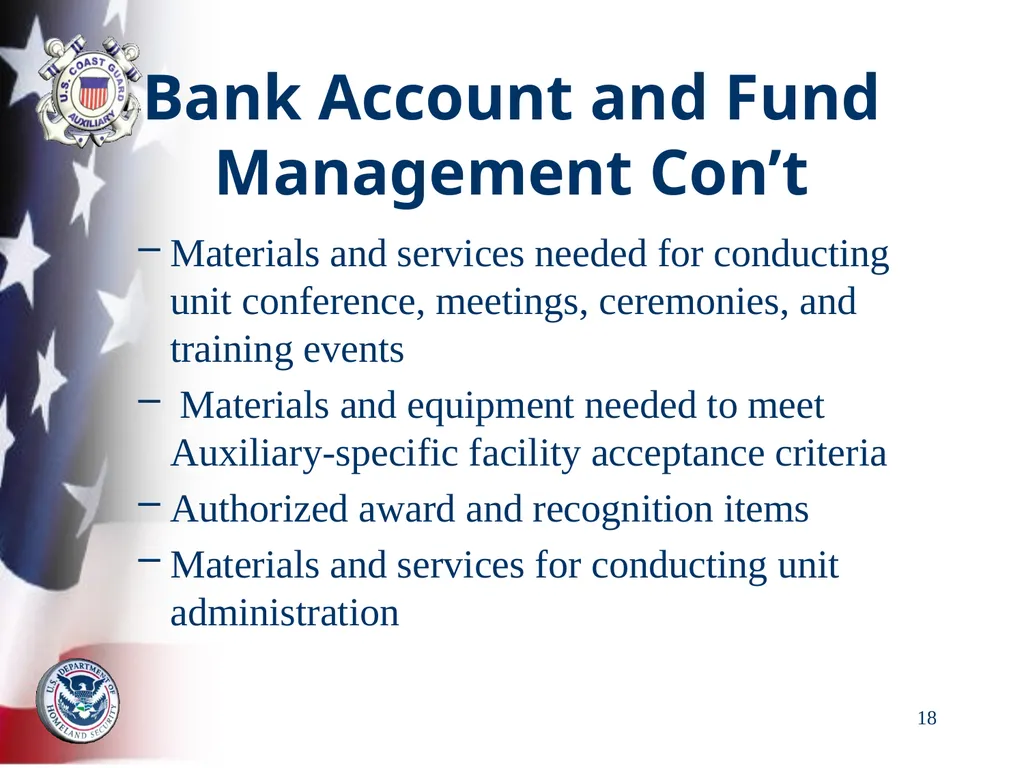 AUXILIARY FINANCIAL CONTROLS 2023 FALL DTRAIN 23 - slide 18 of 88