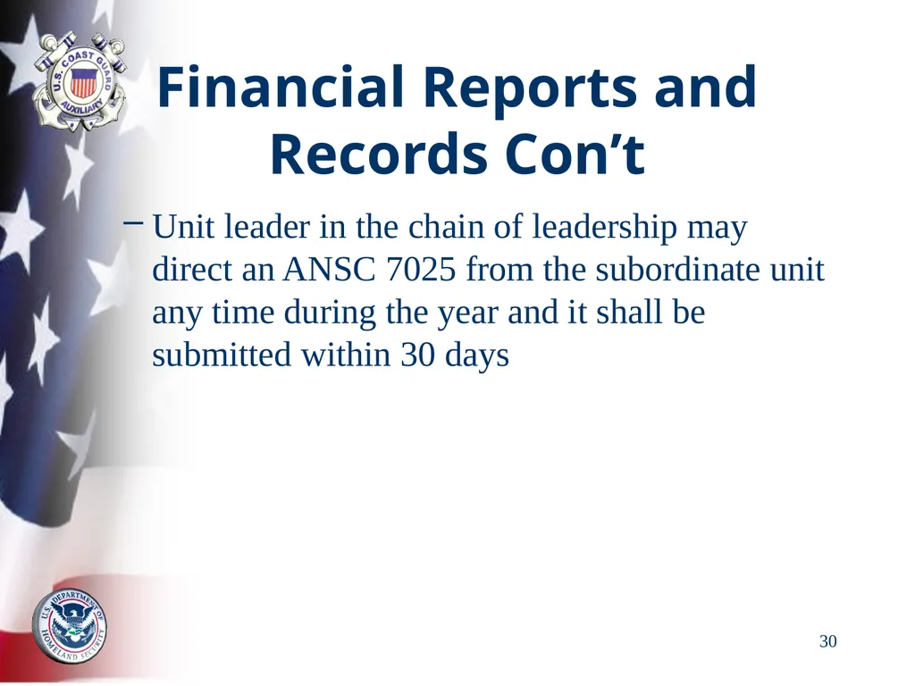 AUXILIARY FINANCIAL CONTROLS 2023 FALL DTRAIN 23 - slide 30 of 88