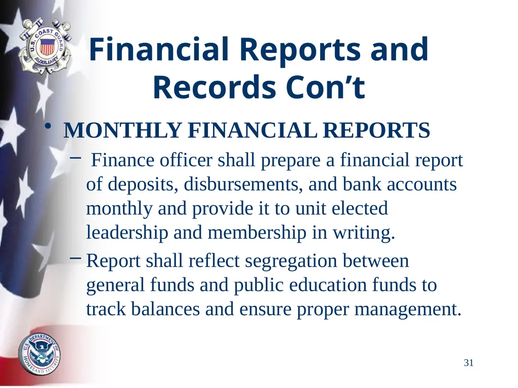 AUXILIARY FINANCIAL CONTROLS 2023 FALL DTRAIN 23 - slide 31 of 88