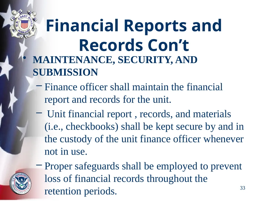 AUXILIARY FINANCIAL CONTROLS 2023 FALL DTRAIN 23 - slide 33 of 88