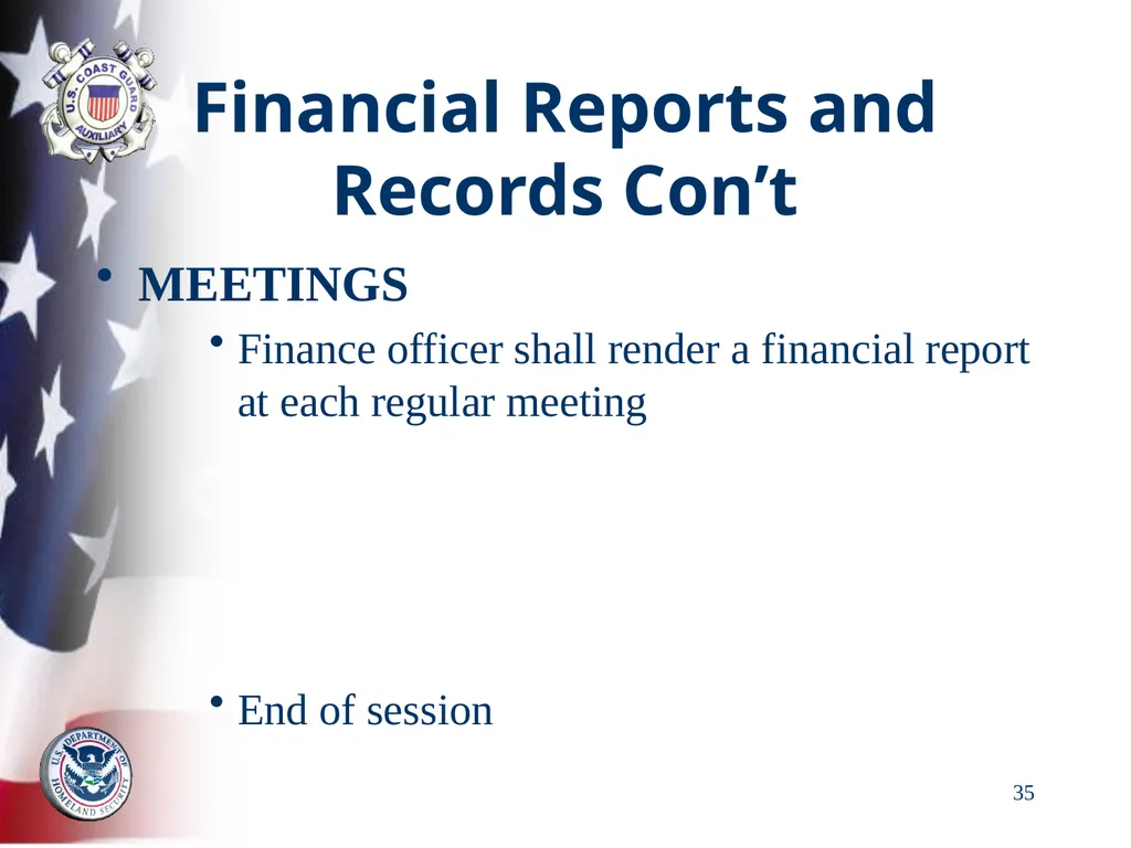 AUXILIARY FINANCIAL CONTROLS 2023 FALL DTRAIN 23 - slide 35 of 88